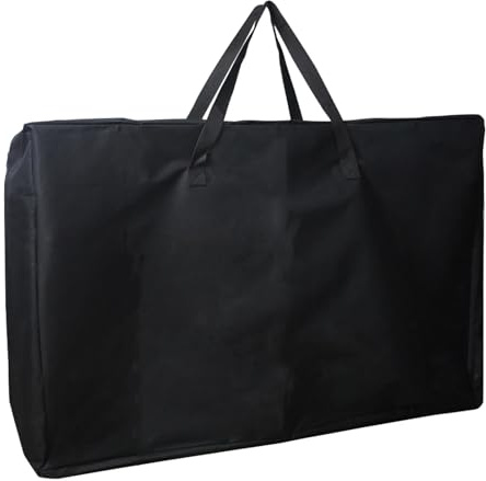 Bolsa de almacenamiento plegable para mesa de 4/6/8 pies, impermeable, resistente, bolsa de transporte grande para mesas plegables, cubierta de mesas de picnic/campamento con cremallera duradera y
