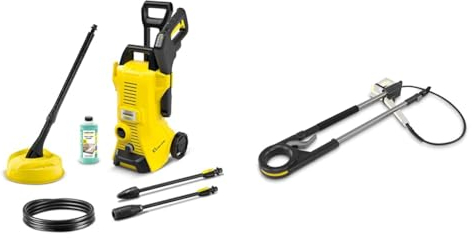 Kärcher Hochdruckreiniger K 3 Power Control Home & TLA 4 Teleskopstrahlrohr, einfache Reinigung von Fassaden