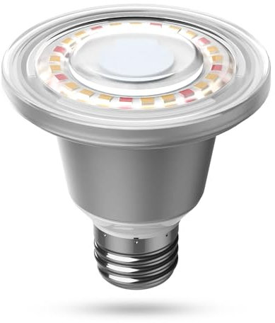SANSI 12W LED Pflanzenlampe Vollspektrum für Zimmerpflanzen, E27 Pflanzenleuchte mit Hoher PPFD, IP65 Wasserdicht Grow Light mit 90° Abstrahlwinkel, für Garten, Blumen, Gemüse, Obst