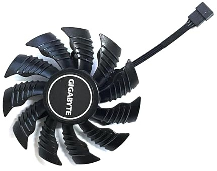 Gigabyte RTX 2060 2070 2080 Ti GAMING SUPER WINDFORCE Series Replacement Fan for Gigabyte Graphics Cards, 82mm, 4-Pin Graphics Card Cooler, VGA Card Replacement GPU Fan (Fan C (4-Pin) Anti-Clockwise)