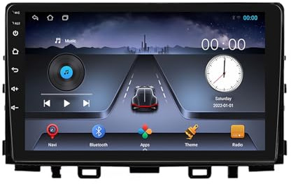 Radio estéreo BOBOBH de doble DIN con Android 13 y Bluetooth para Kia Rio YB KX Cross Stonic 2017-2020, pantalla táctil de 9 pulgadas, control de voz, Carplay, wifi, control en el volante, USB, GPS (B