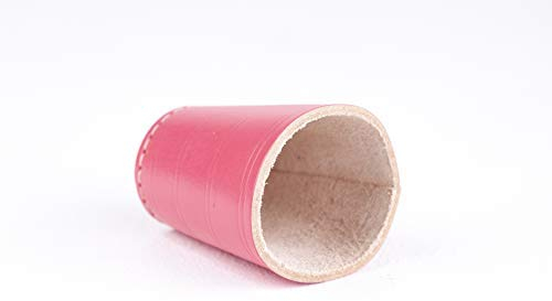 Leder Der ultimative Würfelbecher Color / Standard Größe 9cm in pink - rosa