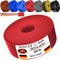 MAS Premium Von 5 bis 100m Aderleitung H07 V-K 16 mm² Schwarz Braun Dunkelblau Grüngelb Grau Hellblau Orange oder Rot Einzelader flexibel (Rot, 10m)