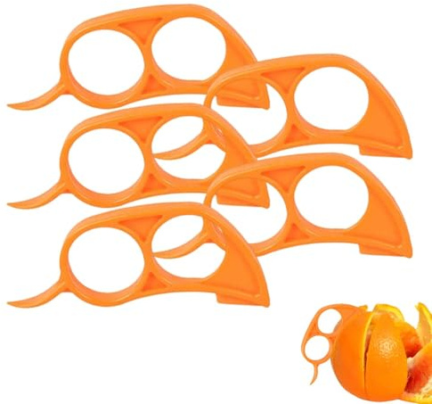 Orange Peeler Tool Citrus Peeler, 5pcs Fruit Peeler, Orange Peeler Tool Creative Peeler, for Citrus Lemon Grapefruit, Vegetable Slicer, Kitchen Gadgets