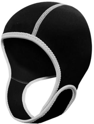 Amagogo Tauchhaube Badekappe 3 mm Neoprenhaube Stretch auszuziehen Bequeme Surfkappe Surfhaube