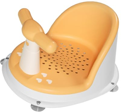 MERRYHAPY Asiento de Baño para Bebés Antideslizante Soporte Seguro para Años Baño Multifuncional de PP y Tpe Resistente para Hogar y Apartamento