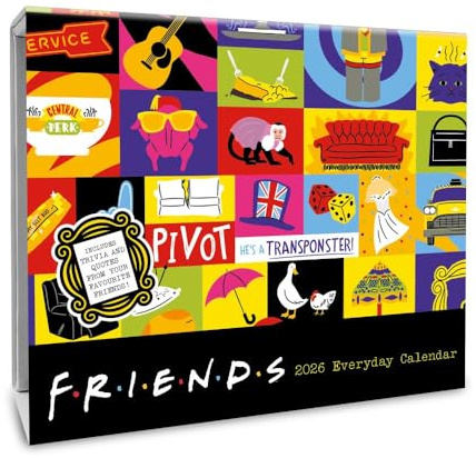 2026 CALENDAR FRIENDS PAGE A DAY DESK BLOCK OFFICIAL PRODUCT