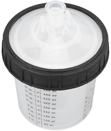 aqxreight 40 Lids 10 Plugs, 40 Inner Cups and Lids, 1 Outer Cup, Easy Refill and Replace, ABS Material, Works with All Paints, Primers, Epoxies, Commercial Coatings, Disposable