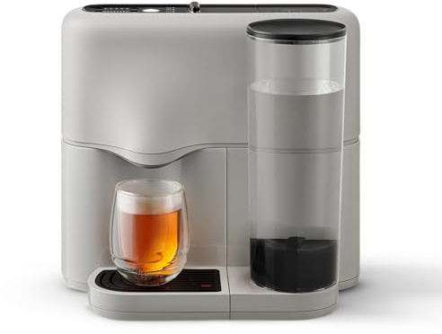 Avoury One Machine à thé – Théière à capsules de qualité supérieure avec chambre d'infusion innovante, contrôle automatique de la température, pour un plaisir parfait du thé, design moderne (gris noir