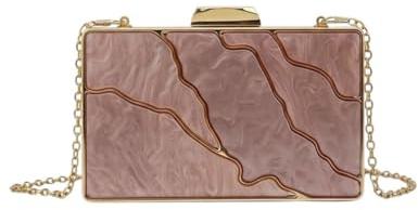 MODELISA - Bolso Clutch Cartera De Mano Hombro Fiesta Boda Ceremonia Mujer (Rosa)