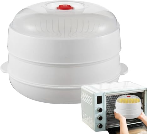 Mikrovågsångare för matlagning Värmeskål, Lock, Bricka