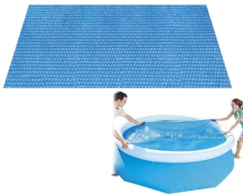 Copertura solare per piscina, foglio a bolle isolante, pieghevole, coperta termica, per riscaldare l'acqua, uso quotidiano