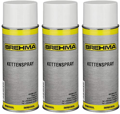 3x Kettenspray Kettenfett 400 ml für O-Ring-Ketten geeignet transparent