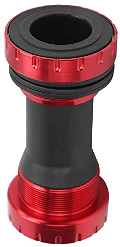 SUNGOOYUE Movimento Centrale per Bicicletta, Movimento Centrale in Lega di Alluminio 1.37x24T per Mountain Bike e Bici da Strada, Lunghezza 68-73 mm, Rosso