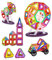 FAOKZE Magnetische Bausteine 114 Teile,Magnetische Bausteine Spielzeug ab 3-10 Jahre alte Mädchen Junge,Magnetblock-Set Weihnachten, Kindergeburtstage
