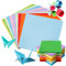 Origami Papier, 200 Blatt Faltpapier Bunt, Doppelseitig Quadratisch Buntes Papier, für DIY Schul Kunsthandwerksprojekte, Kinder und Erwachsene (15x15CM)