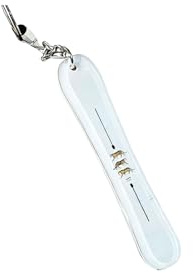 Portachiavi da sci infrangibile piccolo snowboard portachiavi acrilico accessorio portatile per appassionati di sport e studenti organizzatore di sci infrangibile