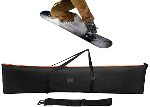 Snowboard Bag - Waterproof Board Sleeve, 1 Piece Protective Winter Cover for Alpine Gear, Padded Carrier with Reinforced Base, Snowboarding, Travel Pouch for Slopes, Resorts and Training Centers