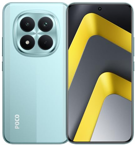 XIAOMI POCO M8 Pro 5G Smartphone Grün 8+256GB 6500mAh Akku Staubdicht Wasserdicht IP68 120Hz Android 15 6,83 Zoll Display 1280 x 2772 Pixel mit Ladegerät ohne NFC