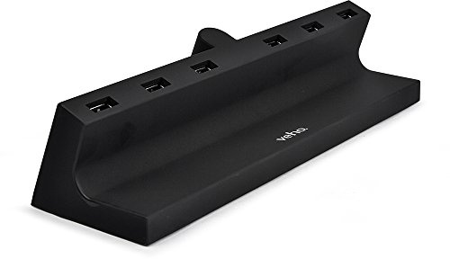 Veho TA-6 Desktop 6 Port USB Charging Hub | 6 Port USB Charger | Portable | Travel | 150+ Country Compatibility | Desktop Charging Station | 2.4A (35W/7A) – Black (VAA-016-USB)