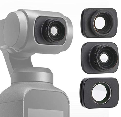 Topiky Makro Weitwinkel Objektiv + 10-Fach Makroobjektiv + Fisheye Verzerrte Objektivfilter 3 STK Filterfotografie Kit,für