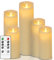 AiiBowy Led Kerzen [5er Set ] Flammenlose Kerze Batteriekerzen, 24 Stunden Timer Funktion mit Fernbedienung, Tanzende Flamme, LED Stabkerzen Home Deko, Weihnachten, Geburtstag, Party (Weiß)