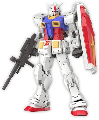 Bandai Hobby |Real Grade 1/144 RX-78-2 Gundam Ver. 2.0 Model Kit | Mobile Suit Gundam | Easy Snap-Fit Assembly, No Glue or Paint Required