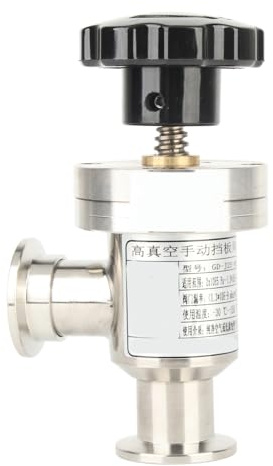 Stainless Steel High Vacuum Manual Right Angle Bellow Isolation Valve, Kf25, for Industrial Equipment