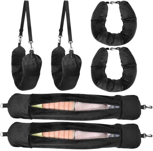 2pcs Cuscino da Viaggio Riempibile con Vestiti | Borsa Cuscino da Viaggio | Gadget Viaggio Accessori Utili, Cuscino Aereo Viaggio, Accessori Viaggio Aereo, Cuscino Collo Viaggio (Senza Riempitivo)