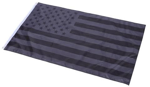 SUPVOX Bandiera Americana Nera 90x150 Cm in Poliestere Decorativa Da Esterno Per Giardino Riutilizzabile Resistente Ambientazioni Festive