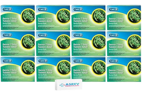 12x Senna 7.5mg 20 Tablets - Constipation Relief (Twelve Pack)