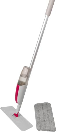 Kleeneze KL067036EU7 Mop Spray con Testina in Microfibra di Ricambio, per la Maggior Parte dei Pavimenti, Può Essere Utilizzato Bagnato o Asciutto, 300 Milliliters, Plastica, Mocio Pavimento