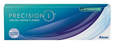 PRECISION1 Toric Tageslinsen weich | 30 Stück | BC 8.5 mm | DIA 14.5 mm | CYL 0.75 | ACHSE 180 | -02.50 Dioptrien