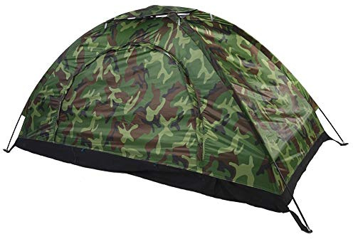 Ejoyous Camping Tent for 1 2 Person Man, Waterproof Outdoor Camouflage UV Waterproof One Person Tent Backpacking Tent, Outdoor Backpacking Tent for Camping Hiking