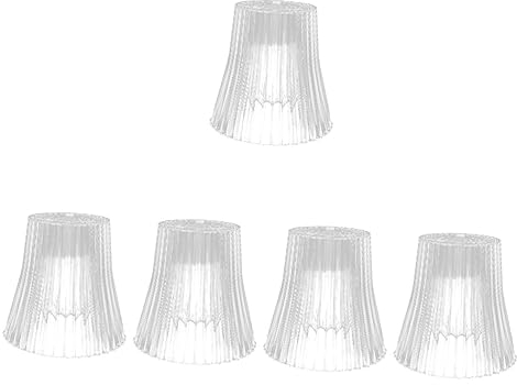 DOITOOL 5st Lampenschirm Pendelleuchte Aus Glas Tonnenheller Schatten Abdeckungen Für Wandlampen Vorrichtungswechsel Befestigung Kronleuchter Schutz Tischlampe Acryl Kerze Universal- E27