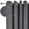 Emma Barclay Midnight - Embossed Velvet Woven Thermal Blackout Eyelet Curtains (Charcoal, Width 46 x Drop 72 (116 x 183cm))