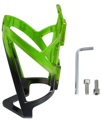X AUTOHAUX 1 Set Universal Bike Water Bottle Cage Holder with Screws and Wrench for Bicycle Plastic Black Green