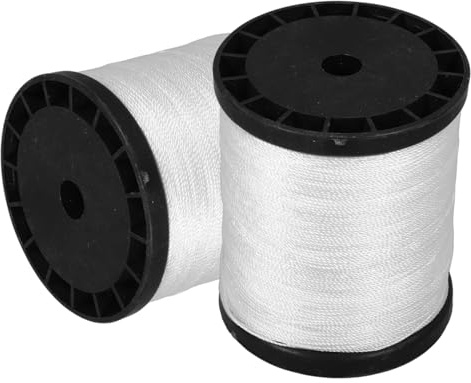 SHINEOFI Hilo de Nailon para Mampostería Cuerda de Nylon Retorcida Resistente Herramienta de Construcción Obra 2 Rollos para Uso en Obra y Jardinería 70 Unidades 0,195 Kg