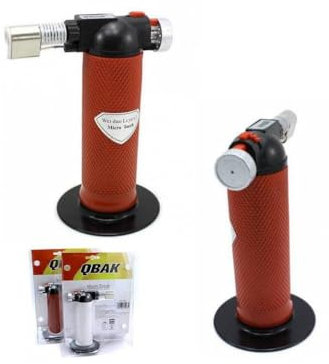 TrAdE Shop Traesio Torcia Saldatore A Gas BUTANO SALDATRICE A Gas Mini CANNELLO Ricaricabile