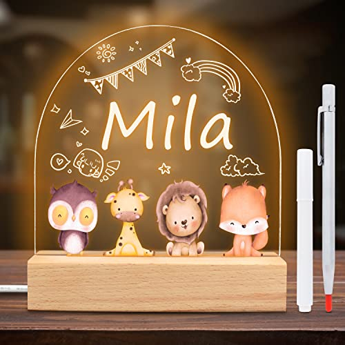 Rebundex Personalisierte Geschenke Baby Nachtlicht Baby Geschenk Junge Kommunion Geschenke für Mädchen Taufgeschenke Babygeschenke zur Geburt Konfirmation Geschenk Baby Erstausstattung Neugeborene