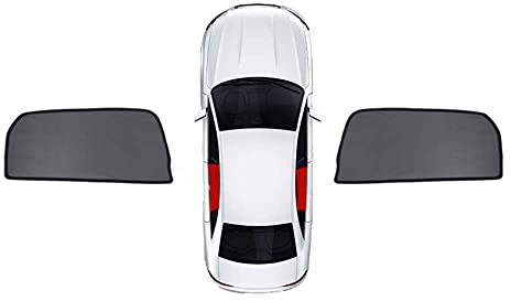 Auto Sonnenschutz für Volvo XC60 Second Generation Doppelseitiges UV Schutz Autofenster Netz Blendschutz Sonnenschutzrollos Auto Zubehör Snap-On-Installation,2 Rear Window