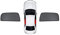 Auto Sonnenschutz für Volvo XC60 Second Generation Doppelseitiges UV Schutz Autofenster Netz Blendschutz Sonnenschutzrollos Auto Zubehör Snap-On-Installation,2 Rear Window