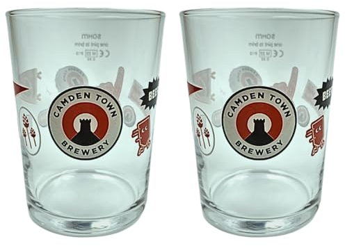 Roxley Camden Town Stubby Pint-Gläser, 67 cl, 2 Stück