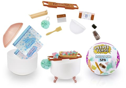 MGA's Miniverse Make It Mini Spa Series 1 - Mini Objets de Collection dans Un Emballage Mystère - Produits Spa DIY Fonctionnels - Non COMESTIBLES - pour Adolescents, Adultes, Collectionneurs & Enfants