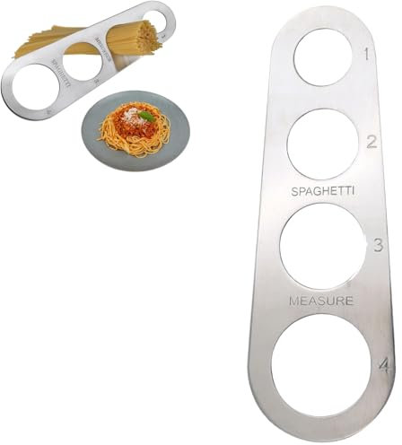 Edelstahl Spaghetti Messen,Spaghetti Portionierer,Küchenhelfer Werkzeuge,Edelstahl Pasta Maßnahme Mit 4 Messlöchern,Spaghetti Messwerkzeug Für Nudeln Pasta Servieren