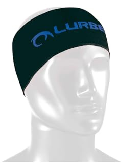 LURBEL Band, Cinta Deportiva para Correr, Cinta para la Cabeza. Adultos. Unisex (Negro/Azul, Talla Unica)