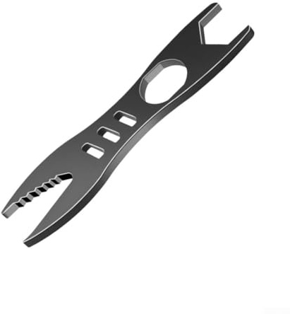 Zilimontt Chiave a doppia estremità aperta in acciaio al cromo vanadio, 5,5-24 mm, strumento dinamometrico regolabile, per manutenzione di automobili e moto (nero)