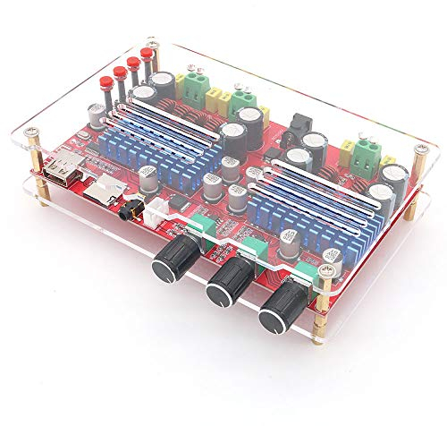 DollaTek TDA3116 2x60W + 100W Amplificateur numérique Audio 2.1 canaux Bluetooth Carte Subwoofer AUX TF U Décodage de Disque