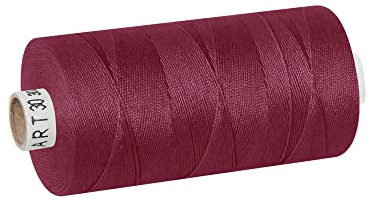 dalipo - Polyester Nähgarn Stärke 30, Polstergarn, 300m, bordeaux