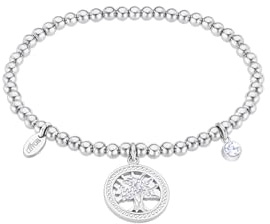 LOTUS STYLE Pulsera Acero Inoxidable Mujer LS2170-2/4 Árbol de la Vida - Sofisticado Brazalete con Pulido y Acabado Refinado 17 cm - Regalo de Cumpleaños - Aniversario - Ocasiones Especiales